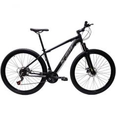 Imagem de Bicicleta Aro 29 Ksw Xlt Alumínio 27v Freio Disco Mecânico Garfo Suspensão - Preto/prata Tam.19