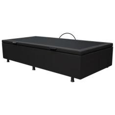 Imagem de Base Box Baú Para Cama Solteiro 88x188cm Liz S05 Sintético Preto - Mpo