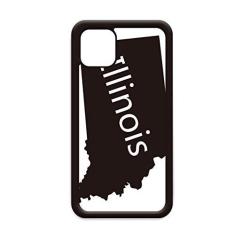 Imagem de Illinois America mapa dos EUA para iPhone 11 Pro Max capa para celular Apple