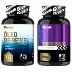 Imagem de Omega 3 75 Caps + Triptofano 120 Caps Growth Supplements