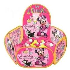 Imagem de Piscina de Bolinha Minnie com Cesta de Basquete 100 Bolinhas - Zippy Toys