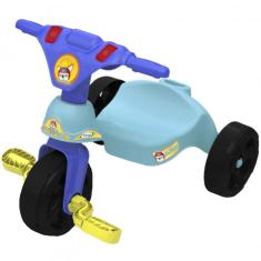 Triciclo Motoca Infantil Menino Policial Azul - Kepler - Velotrol