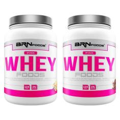 Imagem de Kit 2x Whey Protein Pink Whey 900g - BRN Foods-Unissex