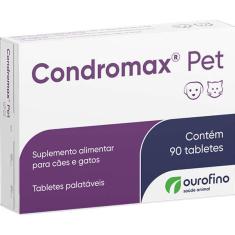 Imagem de Suplemento Alimentar Ourofino Condromax Pet para Cães e Gatos - 90 Comprimidos