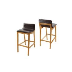 Imagem de Banqueta em Madeira Maciça Estofada - Miami - Star Móveis