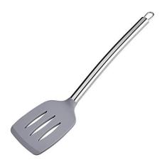 Imagem de Espátula Vazada de Silicone com Cabo Inox