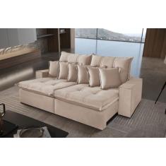 Imagem de Sofá 2,10M Retrátil E Reclinável Texas Com Molas Ensacadas 3 Lugares F