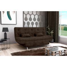 Imagem de Sofá Cama Salomé Suede Marrom B256 - Matrix