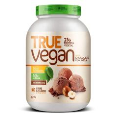 Imagem de True Vegan Chocolate com Avelã Proteína Vegana 837g - True Source