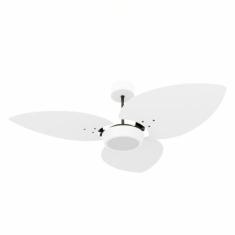 Imagem de Ventilador De Teto Natuvent Dahlia Led 3 Pás Madeira Branco