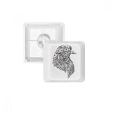 Imagem de Kit de atualização para jogos de teclado mecânico PBT com pintura de pássaro, preto