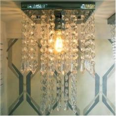 Imagem de Lustre De Acrílico Para Quarto e Sala Modelo Torre c/ 30cm De Altura e Pirulitos de 14mm
