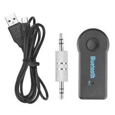 Imagem de Adaptador Bluetooth Carro P2 Auxiliar Bt-Receiver Com Mic