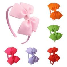 Imagem de 10Pcs. Tiara Arquinho Com Laço Lacinho Infantil Bebê Adulto - Neoimp