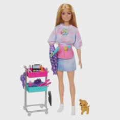 Imagem de Boneca Barbie it Takes two Malibu Estilista de Cabelo Mattel HNK95