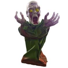 Imagem de Boneco Halloween Zumbi em Pé com Luz e Movimento