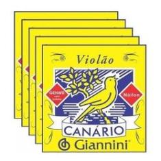 Imagem de Kit 05 Cordas Giannini Canário Com Bolinha Para Violão Nylon