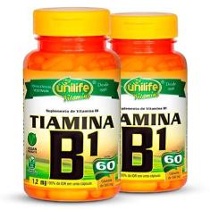 Imagem de Kit 2 Vitamina B1 Tiamina 60 cápsulas Unilife