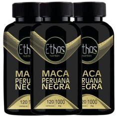Imagem de 3 Maca Black 360 Cápsulas 1000Mg Ethos Nutrition