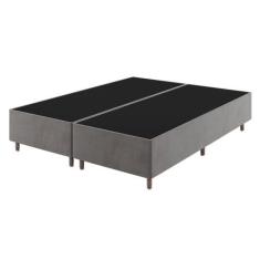Imagem de Base Box Queen 37cm X 198cm X 158cm Treviso Liso Grafite - Viero
