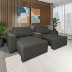 Imagem de Sofá Decorativo Automatizado Shogun 232cm Reclinável 6 Posições Retrát