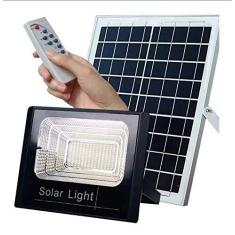 Imagem de Refletor Holofote Led Solar 200w Real Ultra Placa Completo