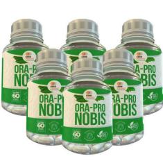 Imagem de Ora-Pró-Nobis - 60 Caps 500Mg Kit Com - 6 Potes - Lider Vendas