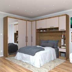 Imagem de Módulo Roupeiro de 134,5cm 2 Portas de Correr com Espelho Eucamóveis Paris 329