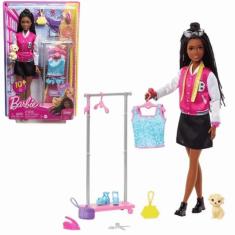 Imagem de Boneca Barbie Brooklyn Estilista 3 + HNK96 Mattel