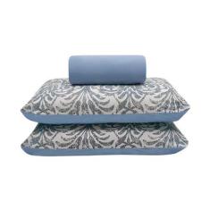 Imagem de Jogo De Cama Queen Buettner Rolinho Basico Liso Estampado