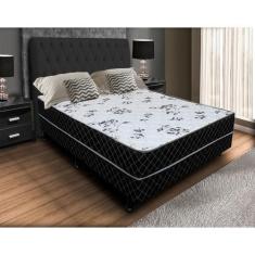Imagem de Cama Box Casal Ortopédica Conjugada 52x138x188 - Tampo Branco