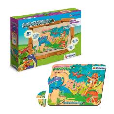 Imagem de Quebra-cabeça De Encaixe Frações Fofossauros