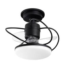 Imagem de Ventilador de Teto Treviso Preto Fosco Elegance LED Bivolt