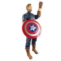 Imagem de Boneco Action Figure Vingadores Capitão America Fala 29cm 3 - Smart Br