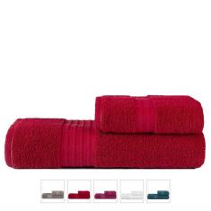 Imagem de Jogo De Toalhas Grossa Gigante 2 Peças Luxo - Nobre - Sangria