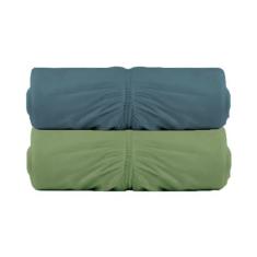 Imagem de Kit 2 Lencois Malha Casal com Elastico Vivaldi - Fio 30/1 Penteado - 100% Algodao (KIT 8)