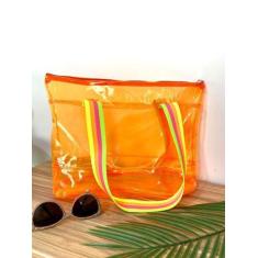 Imagem de Bolsa Colorida Feminina Sacola Grande De Praia Verão - Atelier dos Bor