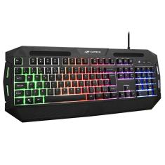 Imagem de Teclado Gamer Led RGB USB KG-80BK C3Tech Apoio De Punho ABNT2