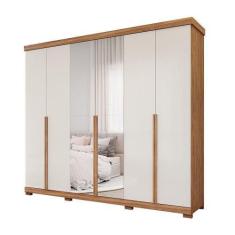 Imagem de Guarda Roupa Casal Com Espelho 100% Mdf 6 Portas 6 Gavetas Guarapari P
