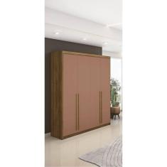 Imagem de  Guarda Roupa Dubai 4 Portas e 3 Gavetas - Nature Fendo - Vila Rica