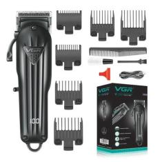 Imagem de Máquina Para Cortar Cabelo Barba Com Display 110-220v Recarregável VGR