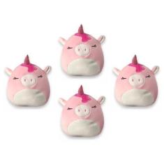 Imagem de Kit 4x Brinquedos Pelúcia Porco Unicórnio  - Ty Rara