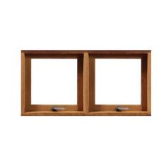 Imagem de Janela Maxim-Ar Panorâmica 80cm Reta em Madeira Maciça Cedro Arana Cas