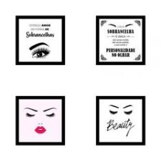 Imagem de Kit Quadros Decorativos Em Mdf Designer De Sobrancelhas 24
