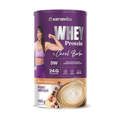 Imagem de Whey Protein by Carol Borba Sanavita Cream Cappuccino 450g
