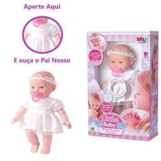 Imagem de Boneca Oração Reza Ora Pai Nosso Brinquedo Little Baby Milk - Milk Bri