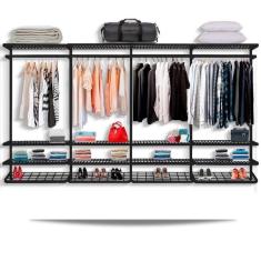 Imagem de Guarda Roupa closet aramado sem portas CLR285 - 3,70m pt