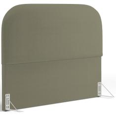 Imagem de Cabeceira Cama Box Queen 160cm Orgânica Lanna W01 Bouclê Oliva - Lyam Decor