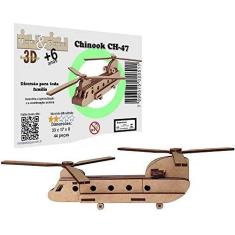 Imagem de Brinquedo Quebra Cabeça 3D Helicoptero Chinook CH-47