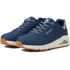 Imagem de Skechers Tênis feminino Uno-Shimmer Away, Azul marinho/ouro rosa, 38